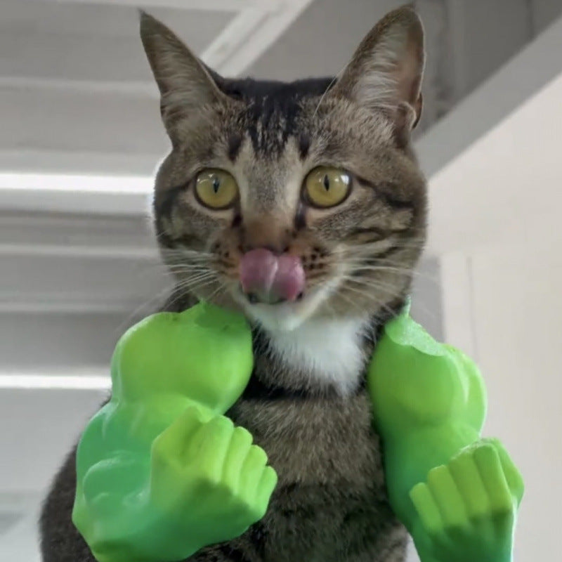 Hulk Cat Arm Pet Dog Toy Photography Prop 3D Printed Cute Funny Creative Cat Costume Backpack