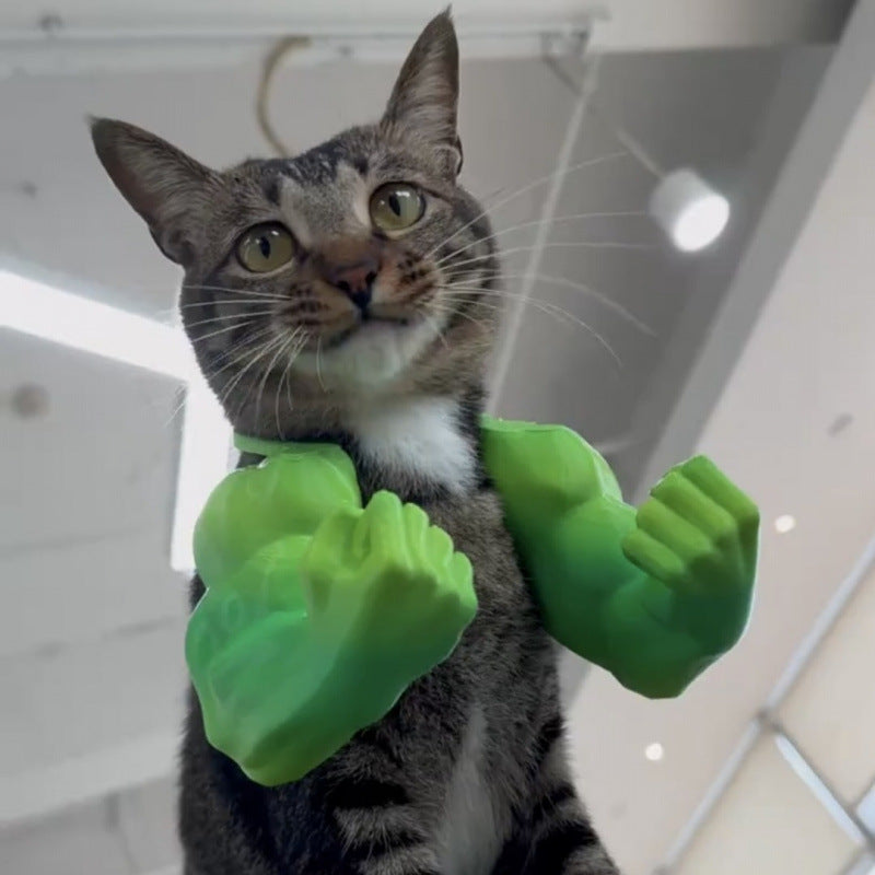 Hulk Cat Arm Pet Dog Toy Photography Prop 3D Printed Cute Funny Creative Cat Costume Backpack