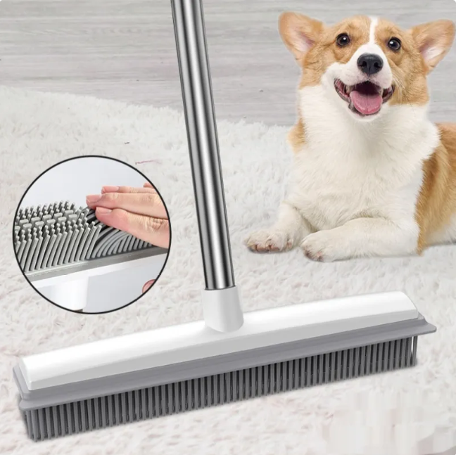 Pet Hair Rubber Broom