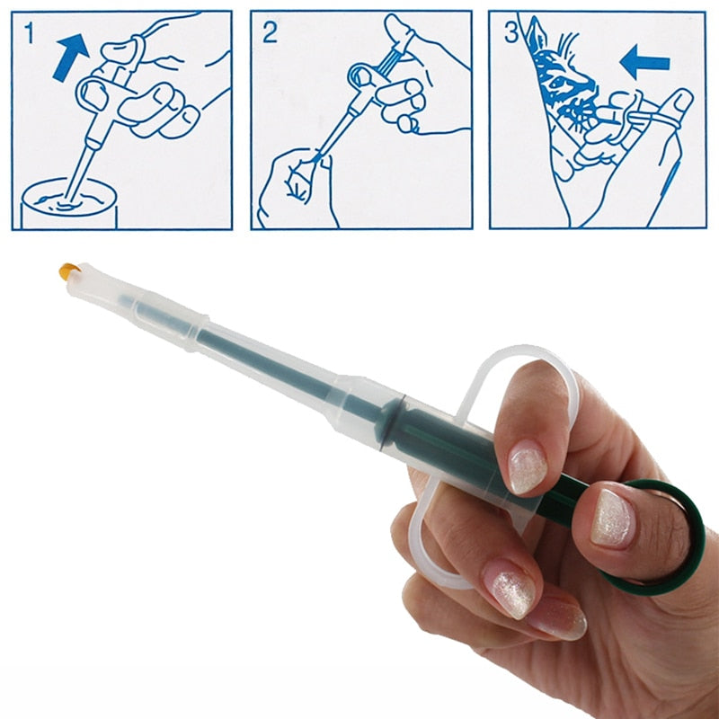 Pet Oral Medicine Feeder, Easy Application Pill Syringe