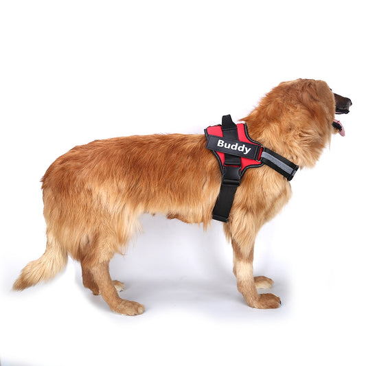 Personalized Dog Harness NO PULL Reflective Breathable Adjustable Pet Vest
