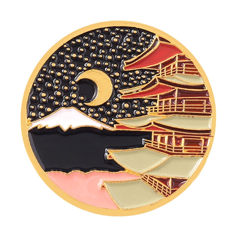 Painting Art Brooch Lapel Pin - Van Gogh Munch Davinci Renoir Picasso