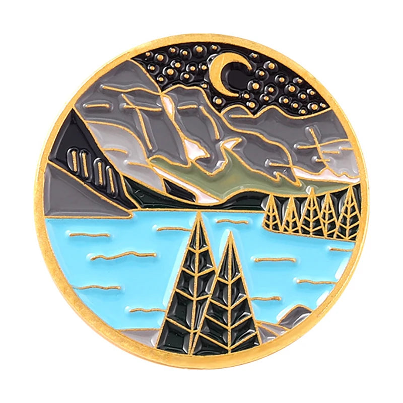 Painting Art Brooch Lapel Pin - Van Gogh Munch Davinci Renoir Picasso
