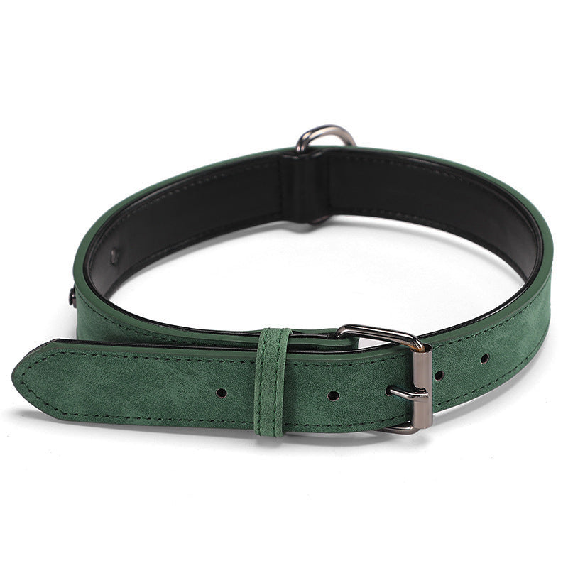Microfiber Leather Pet ID Tag Collar