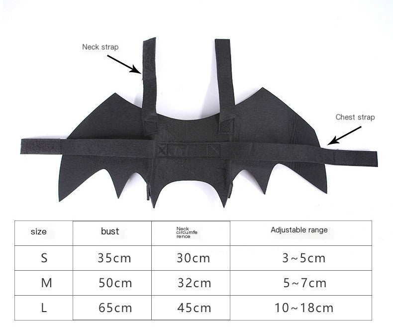 Pet Halloween  Bat Mask and Wing Costume