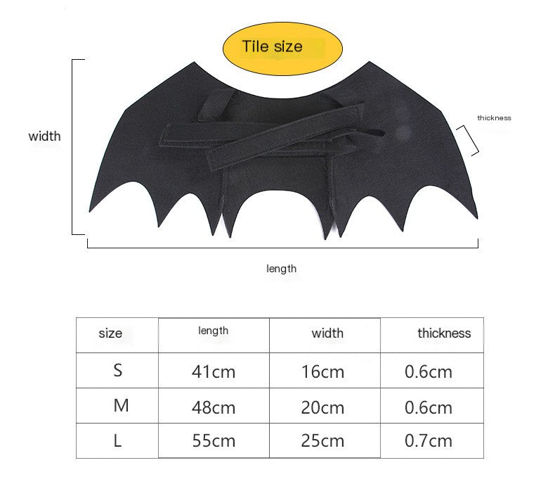 Pet Halloween  Bat Mask and Wing Costume