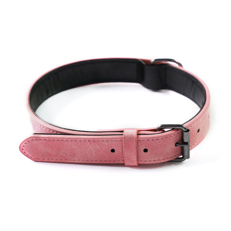 Microfiber Leather Pet ID Tag Collar