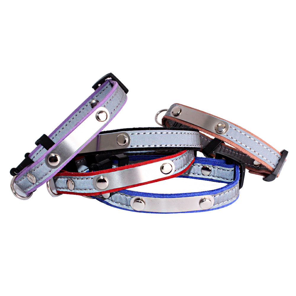 Reflective Safety Collar with Pet ID Tag