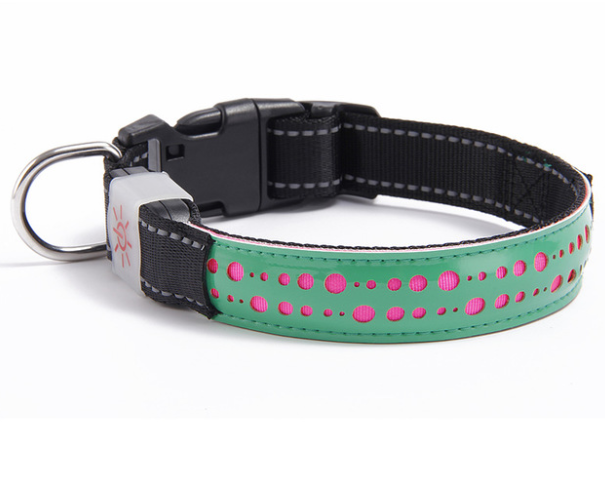LED Pet Safety Collar with USB Rechargable Battery